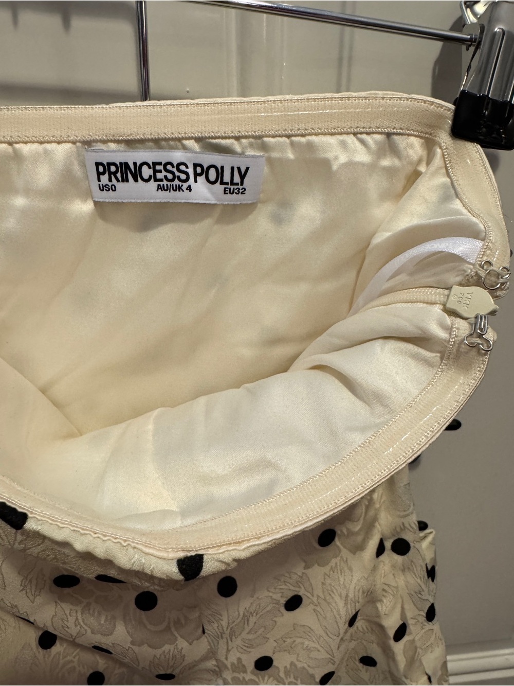 Princess Polly Powdered Sugar Polka Dot Strapless Top Wide Leg Pants Set $78.00 - Picture 13 of 16